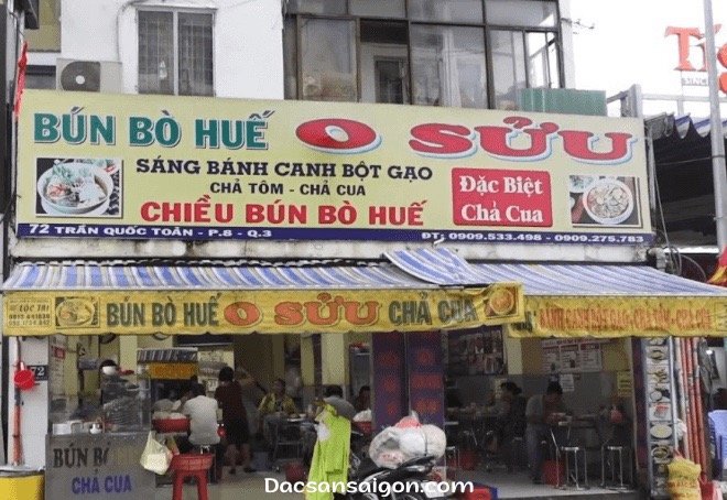 Một trong những quán bún bò ngon Sài Gòn