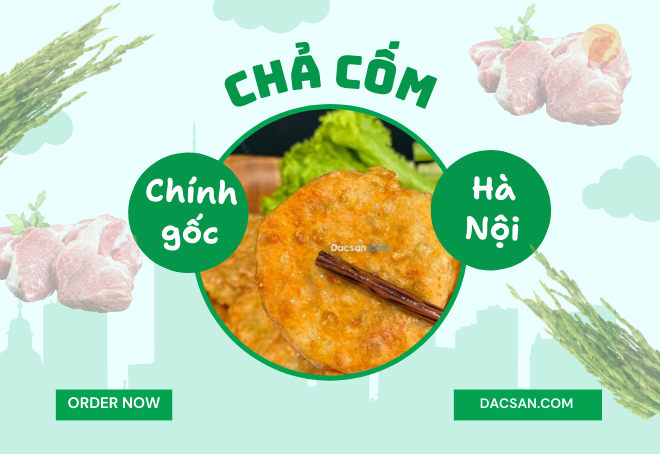 Chả cốm ngon mua tại trang Dacsan.com