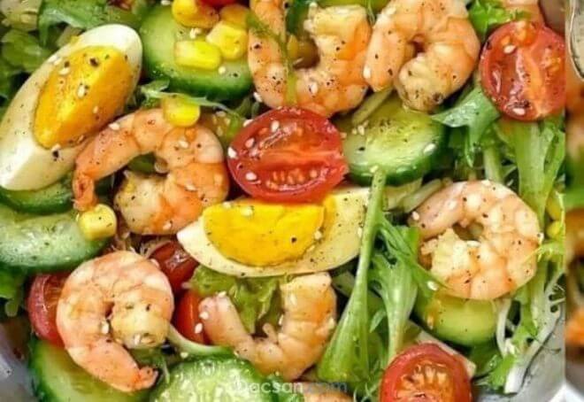 Đây món salad tôm vô cùng chất lượng đây!